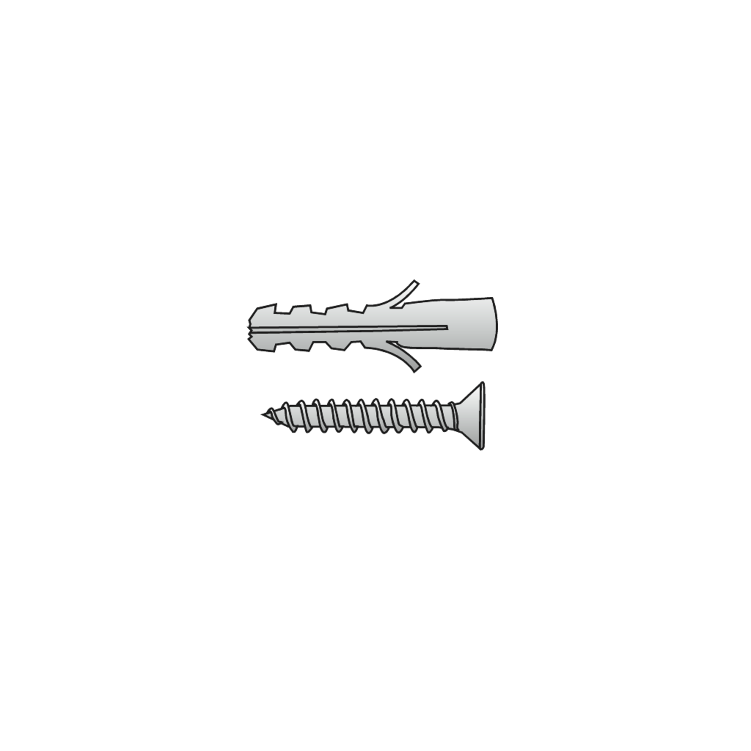 Mec Sign set vis + chevilles (4+4 pcs)